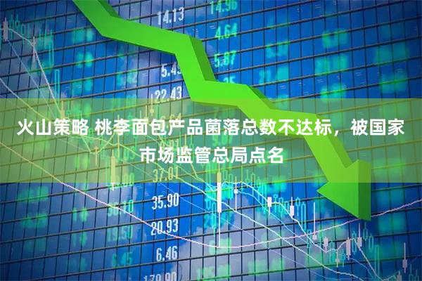 火山策略 桃李面包产品菌落总数不达标，被国家市场监管总局点名