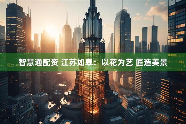 智慧通配资 江苏如皋：以花为艺 匠造美景